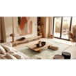 Murano Handloomed Wool/Bamboo Silk Beige 6'x9' Area Rug