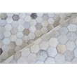 Mosaic Leather Hand-Tufted Leather Hide Silver 9'6