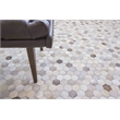 Mosaic Leather Hand-Tufted Leather Hide Silver 9'6