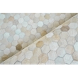 Mosaic Leather Hand-Tufted Leather Hide Light Beige 11'6