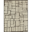Mojave Hand-Knotted New Zealand Wool Ivory/Espresso 8'x10' Area Rug