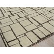 Mojave Hand-Knotted New Zealand Wool Ivory/Espresso 9'x12' Area Rug