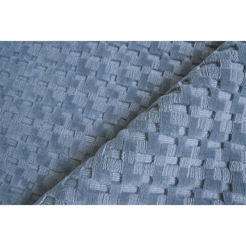 Monroe Handloomed New Zealand Wool Blue 8'x10' Area Rug