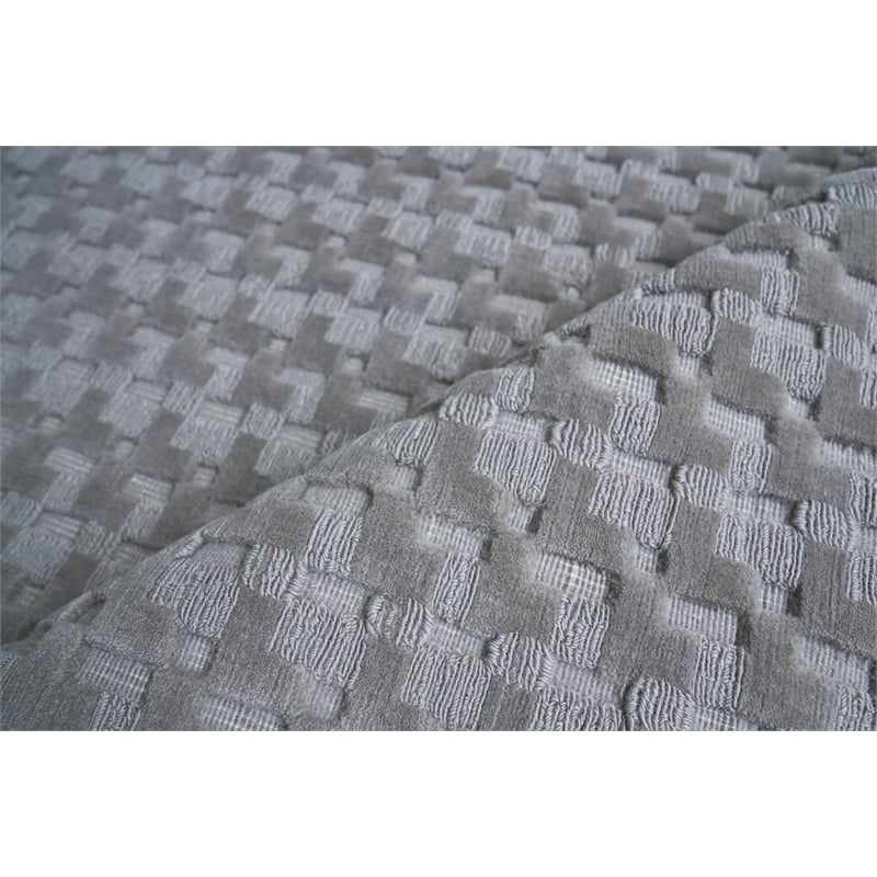 Monroe Handloomed New Zealand Wool Dark Taupe 6'x9' Area Rug
