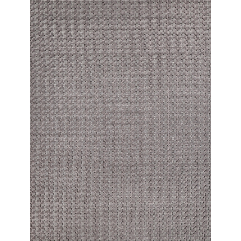 Monroe Handloomed New Zealand Wool Dark Taupe 6'x9' Area Rug