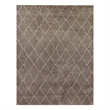 Moroccan Hand-Knotted New Zealand Wool Gray 8'x10' Area Rug
