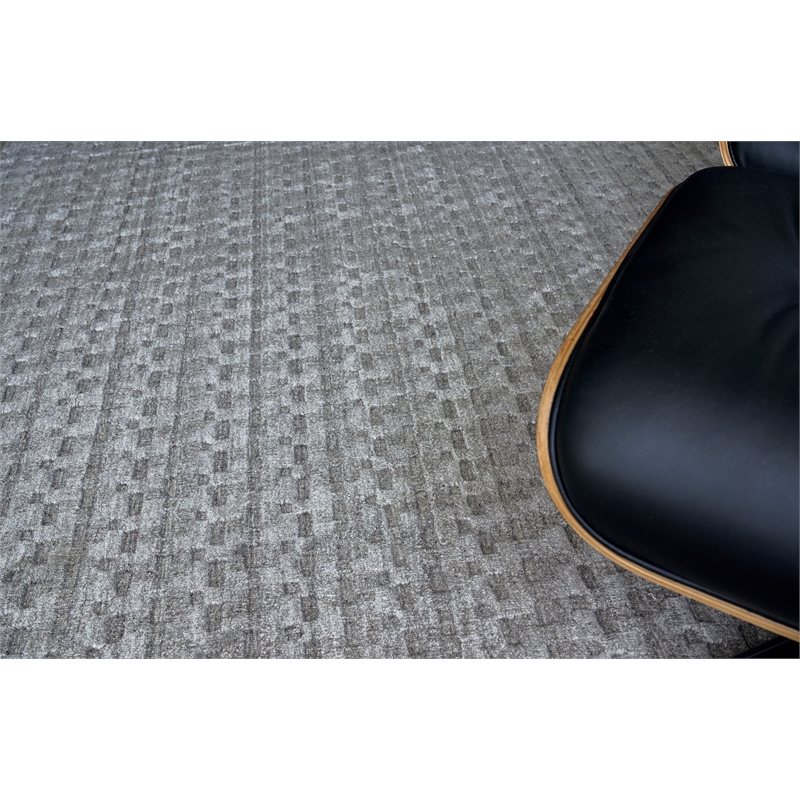 Monroe Silk Handloomed Bamboo Silk Taupe 10'x14' Area Rug