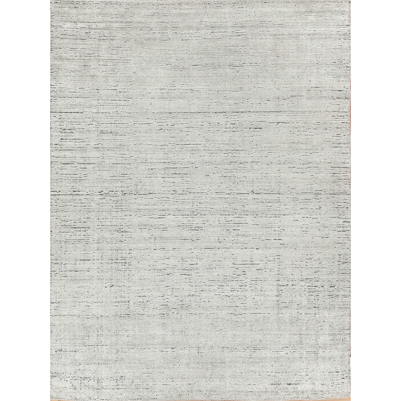 Montero Handloomed Wool/Pet Yarn Silver/Gray 10'x14' Area Rug