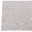 Mosaic Leather Hand-Tufted Leather Hide Ivory 13'6