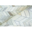 Mosaic Leather Hand-Tufted Leather Hide Silver 11'6