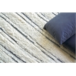 Moroccan Hand-Knotted New Zealand Wool Ivory/Dark Gray 6'x9' Area Rug