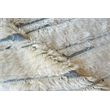 Moroccan Hand-Knotted New Zealand Wool Ivory/Dark Gray 8'x10' Area Rug