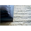 Moroccan Hand-Knotted New Zealand Wool Ivory/Dark Gray 8'x10' Area Rug
