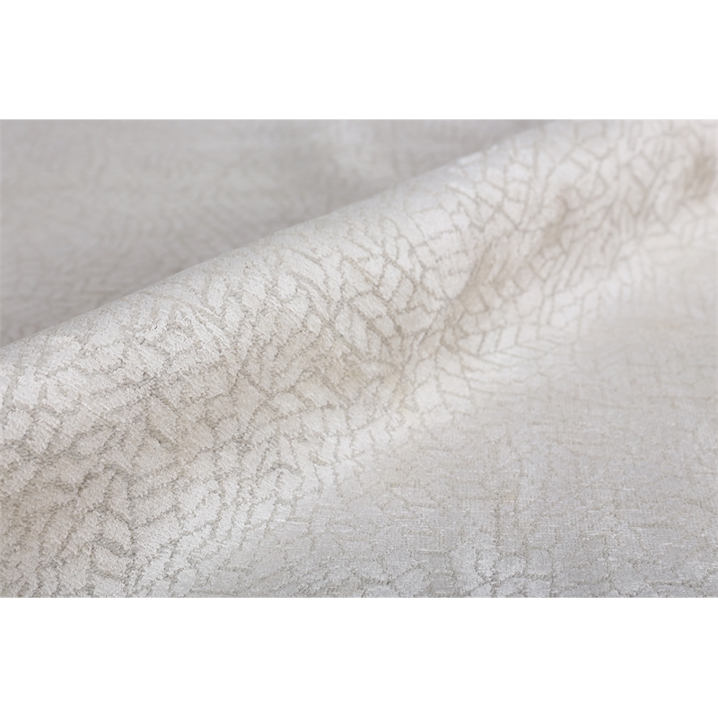 Mosaic Hand-Knotted Bamboo Silk Ivory 14'x18' Area Rug