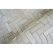 Mosaic Leather Hand-Tufted Leather Hide Ivory 11'6