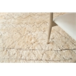 Moroccan Hand-Knotted New Zealand Wool Ivory/Charcoal 9'x12' Area Rug