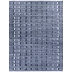 Naples Flatweave Pet Ivory/Blue 9'x12' Area Rug