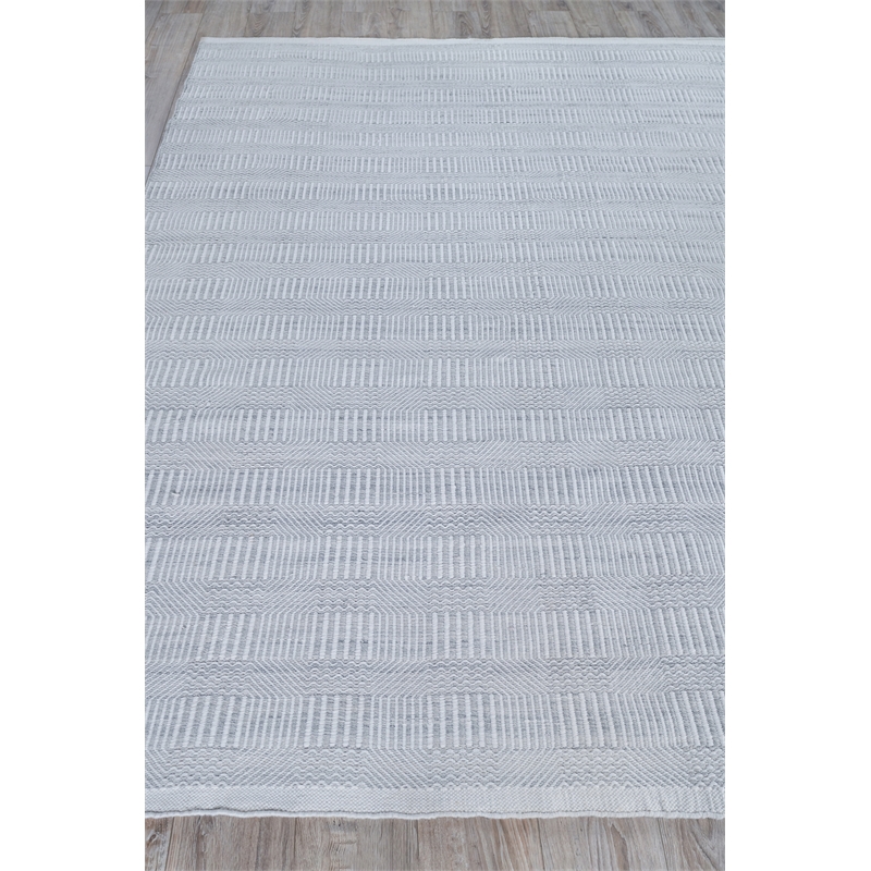 Naples Flatweave Pet Light Silver 2'x3' Area Rug