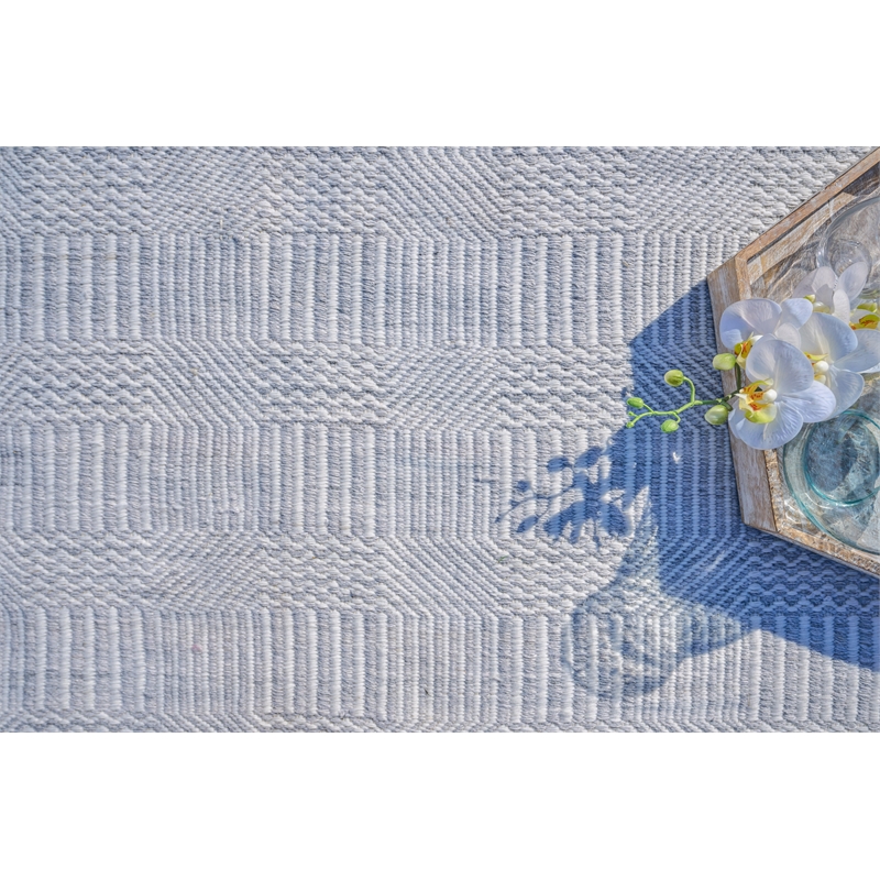 Naples Flatweave Pet Light Silver 2'x3' Area Rug