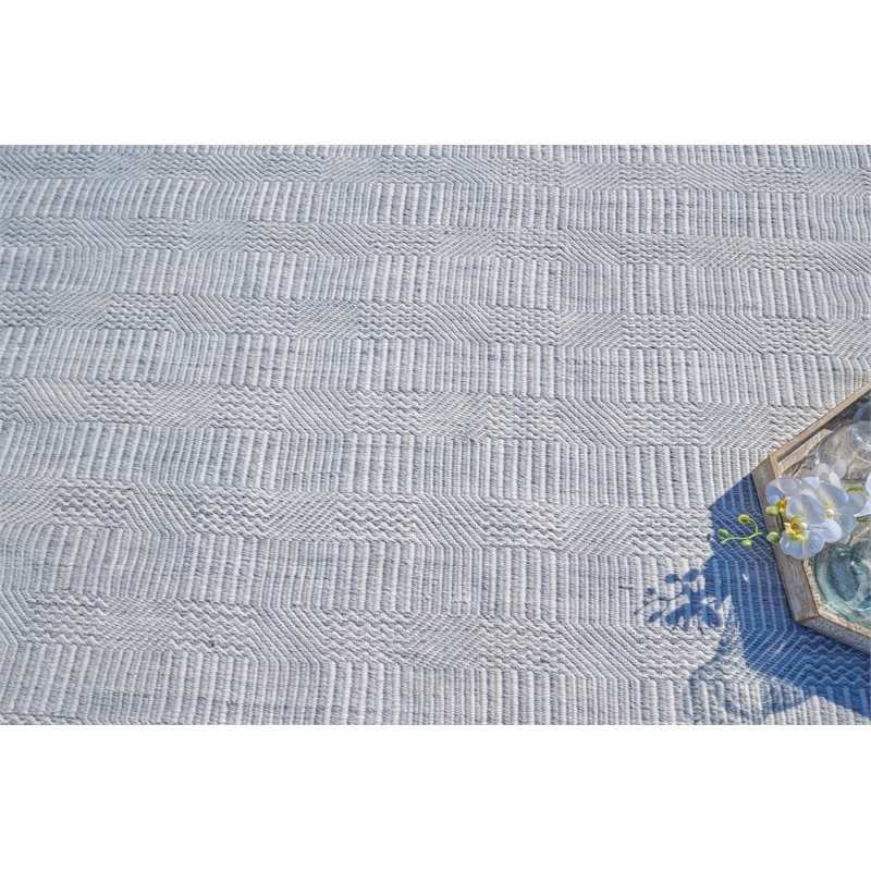Naples Flatweave Pet Light Silver 2'x3' Area Rug