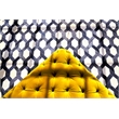 Natural Hide Hand-Tufted Leather Hide Silver/Blue 9'6