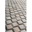 Natural Hide Hand-Tufted Leather Hide Ivory/Silver 5'x8' Area Rug