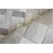Natural Hide Hand-Tufted Leather Hide Silver 11'6