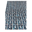 Natural Hide Hand-Tufted Leather Hide Ivory/Navy/Blue 11'6