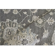 Museum Hand-Knotted Bamboo Silk Midnight Charcoal 6'x9' Area Rug