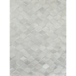 Natural Hide Hand-Tufted Leather Hide Ivory 9'6