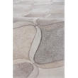 Natural Hide Hand-Tufted Leather Hide Silver/Ivory 9'6