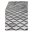Natural Hide Hand-Tufted Leather Hide Silver/Blue 11'6