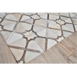 Natural Hide Hand-Tufted Leather Hide Ivory/Gray/Multi 13'6