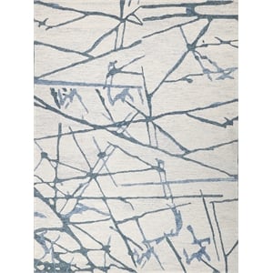 Mystic Hand-Tufted New Zealand Wool Blue/Silver 15'x20' Area Rug