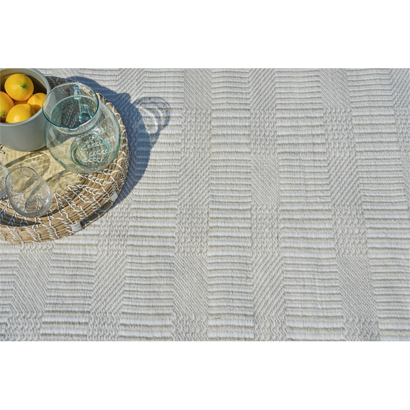 Naples Flatweave Pet Light Beige 2'x3' Area Rug
