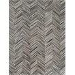 Natural Hide Hand-Tufted Leather Hide Gray/Ivory 8'x11' Area Rug