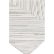 Natural Hide Hand-Tufted Leather Hide Silver 11'6