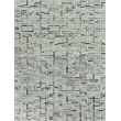 Natural Hide Hand-Tufted Leather Hide Silver/Ivory 11'6