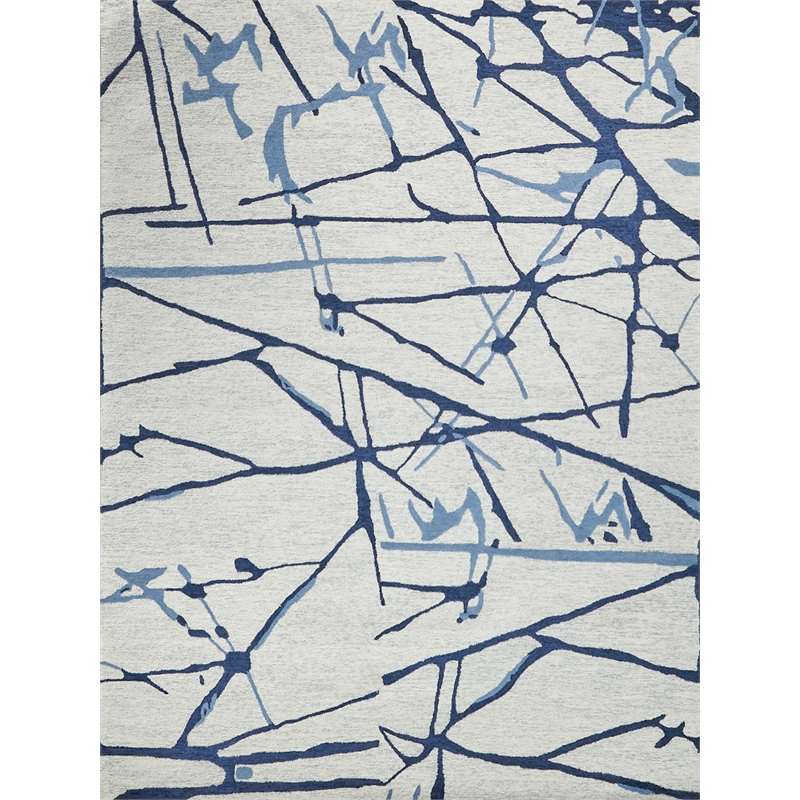 Mystic Hand-Tufted New Zealand Wool Navy 14'x18' Area Rug