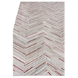 Natural Hide Hand-Tufted Leather Hide Ivory/Beige/Red/Multi 13'6
