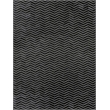 Natural Hide Hand-Tufted Leather Hide Black/Ivory 5'x8' Area Rug