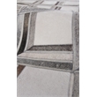 Natural Hide Hand-Tufted Leather Hide Gray/Brown/Multi 5'x8' Area Rug