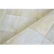 Natural Hide Hand-Tufted Leather Hide White 9'6