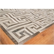 Natural Hide Hand-Tufted Leather Hide Gray/Ivory 9'6