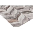 Natural Hide Hand-Tufted Leather Hide Silver 11'6