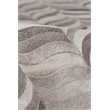 Natural Hide Hand-Tufted Leather Hide Silver 11'6