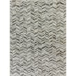 Natural Hide Hand-Tufted Leather Hide Silver 13'6