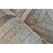 Natural Hide Hand-Tufted Leather Hide Silver 11'6
