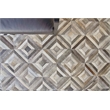 Natural Hide Hand-Tufted Leather Hide Silver 11'6