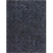 Natural Hide Hand-Tufted Leather Hide Blue/Multi 13'6